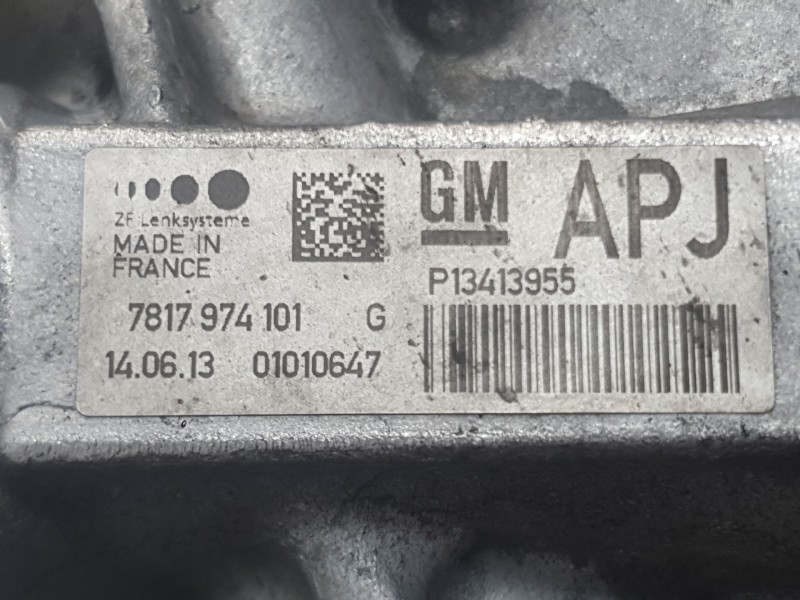 Recambio de cremallera direccion para opel astra j (p10) 1.6 cdti (68) referencia OEM IAM 39101582 ELECTRO-MECANICA 
