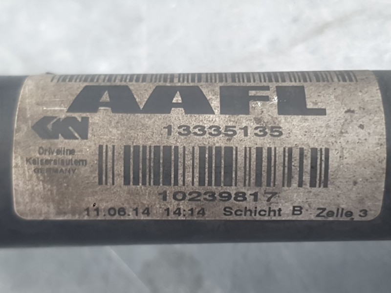 Recambio de transmision delantera izquierda para opel astra j (p10) 1.6 cdti (68) referencia OEM IAM 13335140 1677188180 9552049