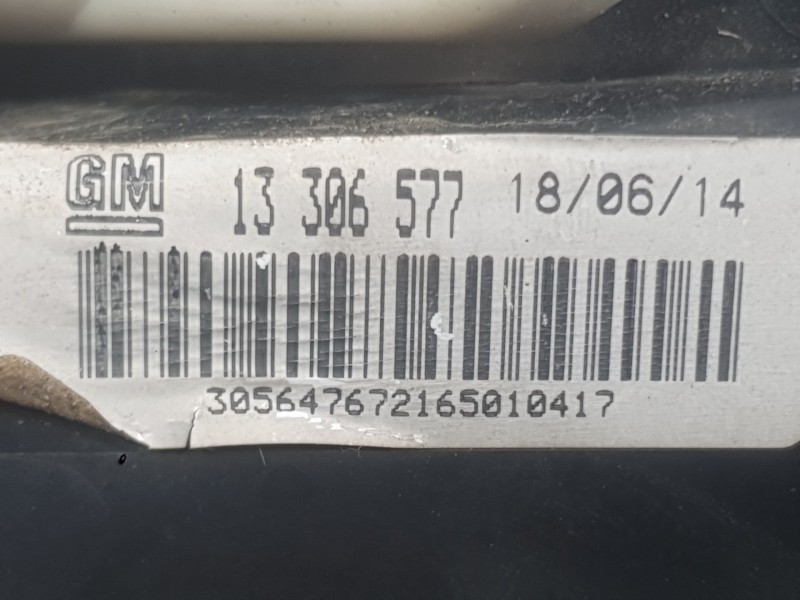 Recambio de piloto trasero izquierdo interior para opel astra j (p10) 1.6 cdti (68) referencia OEM IAM 13306453  