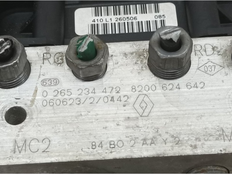 Recambio de abs para renault scenic ii emotion referencia OEM IAM 8200624642 0265234472 BOSCH