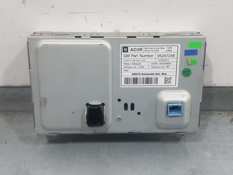 Recambio de sistema navegacion gps para opel astra j (p10) 1.6 cdti (68) referencia OEM IAM 84046061 C/SISTEMA DE AUDIO 