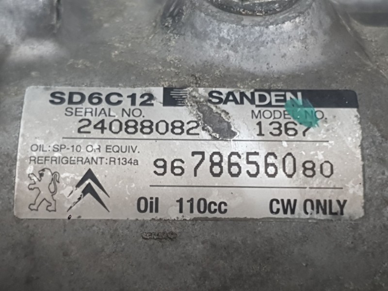 Recambio de compresor aire acondicionado para peugeot 308 i (4a_, 4c_) 1.6 hdi referencia OEM IAM 6453ZZ  