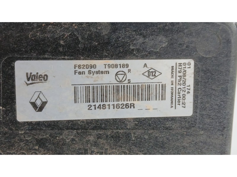 Recambio de electroventilador para dacia duster (hs_) 1.5 dci referencia OEM IAM 214818664R 8200880554 