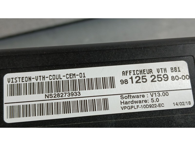 Recambio de proyector velocimetro para citroën ds5 2.0 bluehdi 150 referencia OEM IAM   