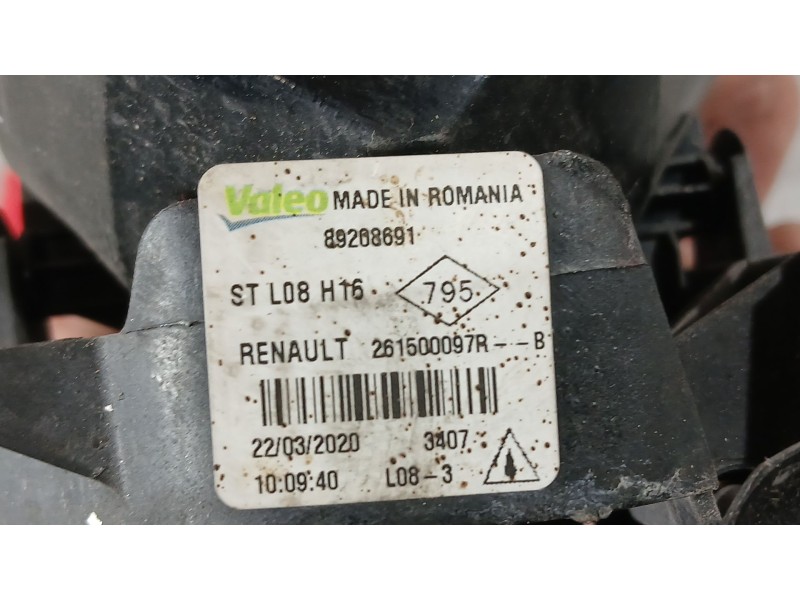 Recambio de faro antiniebla derecho para dacia sandero ii (b8_) 1.0 lpg (b8ml) referencia OEM IAM 261500097R  