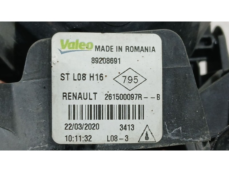 Recambio de faro antiniebla izquierdo para dacia sandero ii (b8_) 1.0 lpg (b8ml) referencia OEM IAM 261500097R  