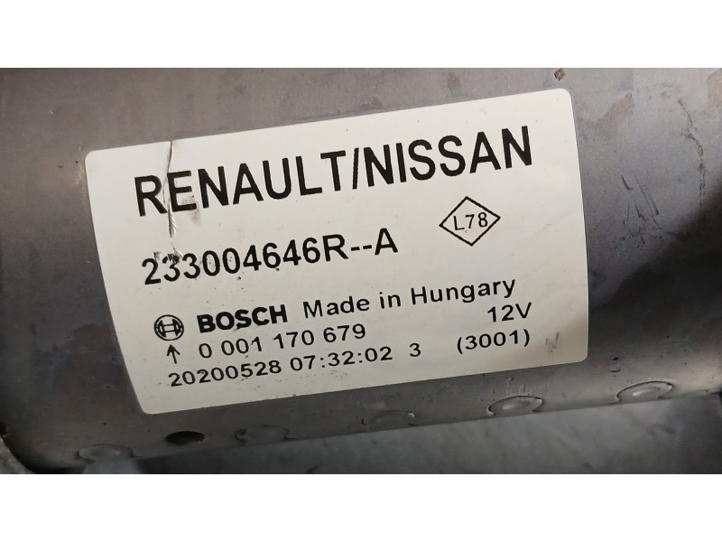 Recambio de motor arranque para dacia sandero ii (b8_) 1.0 lpg (b8ml) referencia OEM IAM 233421987R  