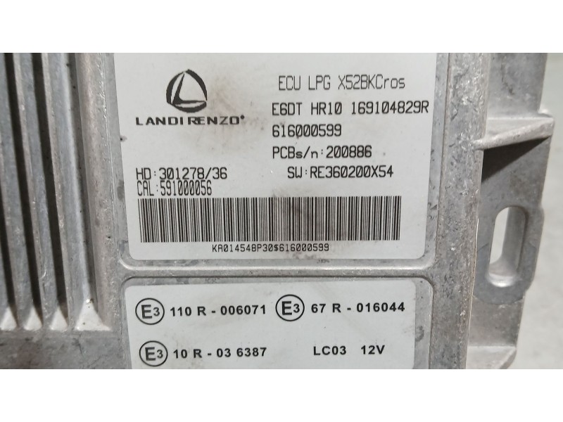 Recambio de centralita glp para dacia sandero ii (b8_) 1.0 lpg (b8ml) referencia OEM IAM   