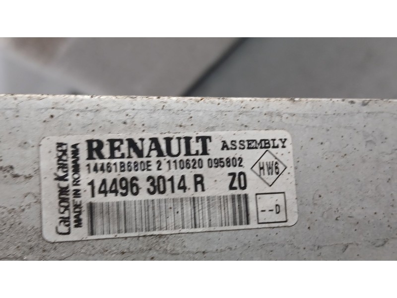 Recambio de intercooler para dacia sandero ii (b8_) 1.0 lpg (b8ml) referencia OEM IAM 144963014R  