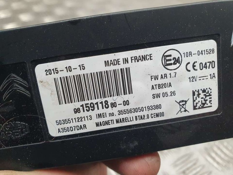 Recambio de modulo electronico para citroën ds4 design referencia OEM IAM 9815911880 503551122113 A350D7DAR