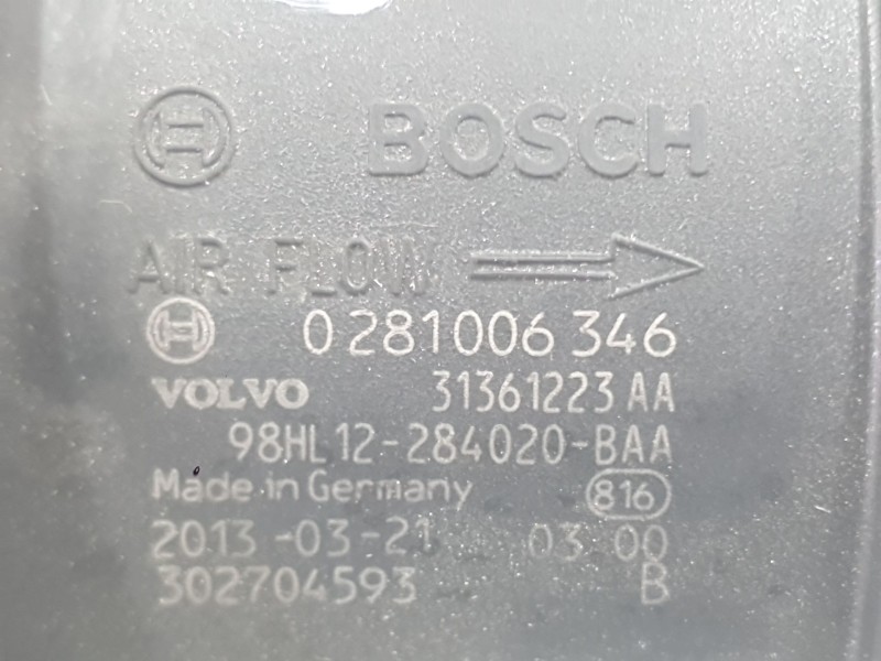 Recambio de caudalimetro para volvo v40 hatchback (525) d3 referencia OEM IAM 31459403  