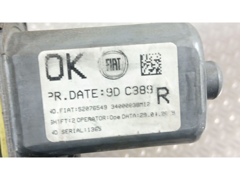 Recambio de elevalunas delantero derecho para fiat panda (312_, 319_) 1.2 (312pxa1a) referencia OEM IAM 52076549 2 PINS 