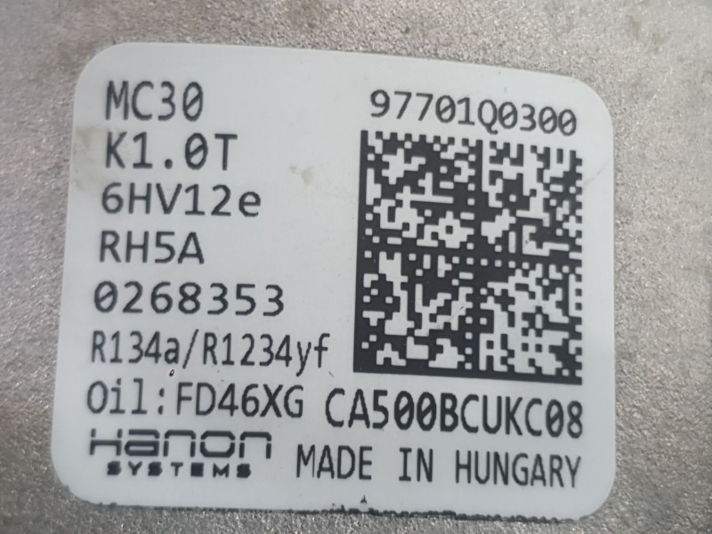 Recambio de compresor aire acondicionado para hyundai i20 iii (bc3, bi3) 1.0 t-gdi referencia OEM IAM   