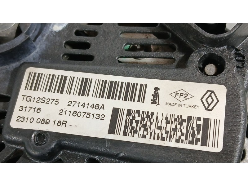 Recambio de alternador para renault clio iv (bh_) 1.5 dci 75 referencia OEM IAM 231007281R 231004115R 