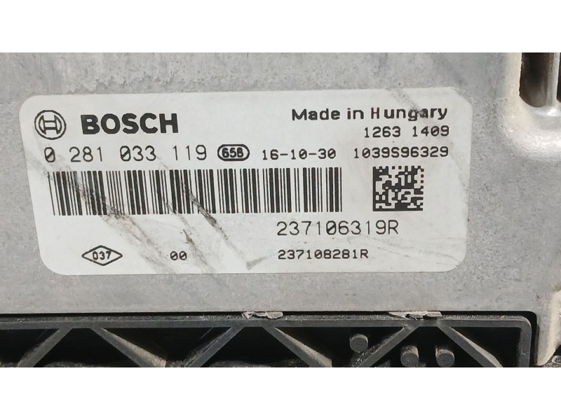 Recambio de centralita motor uce para renault clio iv (bh_) 1.5 dci 75 referencia OEM IAM 237104128R  