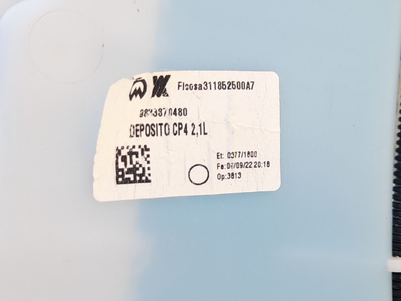 Recambio de deposito limpia para citroën c4 iii (ba_, bb_, bc_) e-c4 (bczkxc) referencia OEM IAM 9833479180  