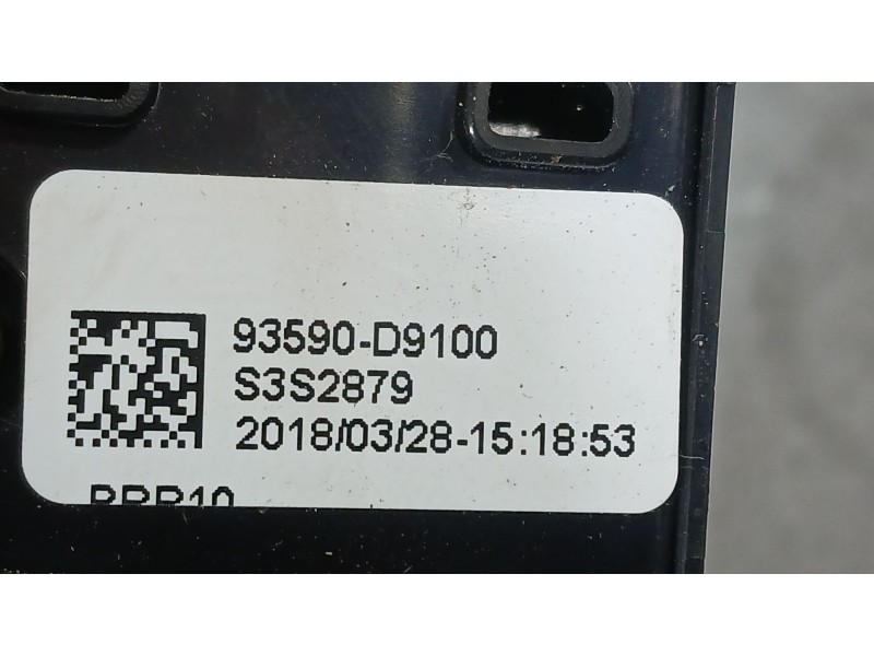 Recambio de mando elevalunas trasero derecho para kia sportage iv (ql, qle) 1.6 gdi referencia OEM IAM 93581D9100  