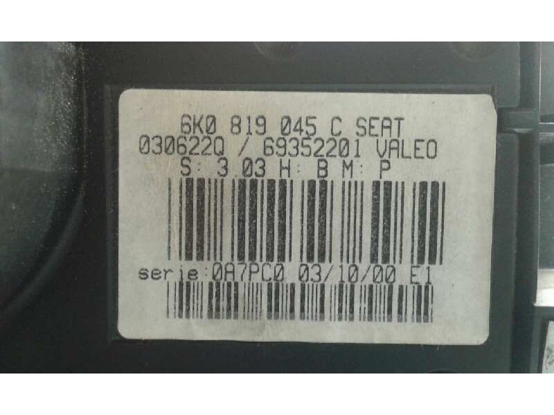Recambio de mando calefaccion / aire acondicionado para seat ibiza (6k1) 1.9 sdi referencia OEM IAM 6K0819045C 6K0819045C 