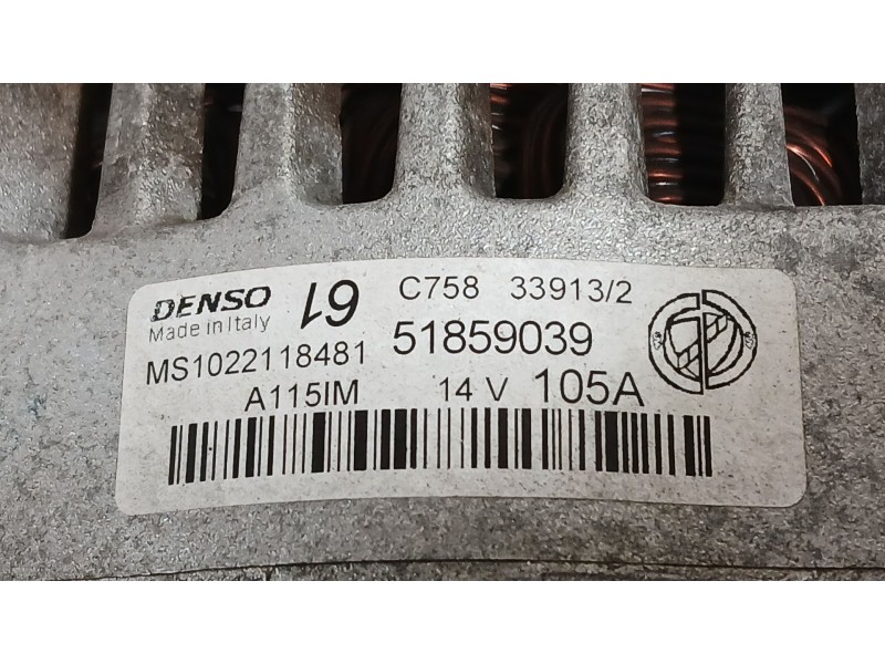 Recambio de alternador para fiat 500l (351_, 352_) 1.4 (199lyb1b) referencia OEM IAM 51859039  