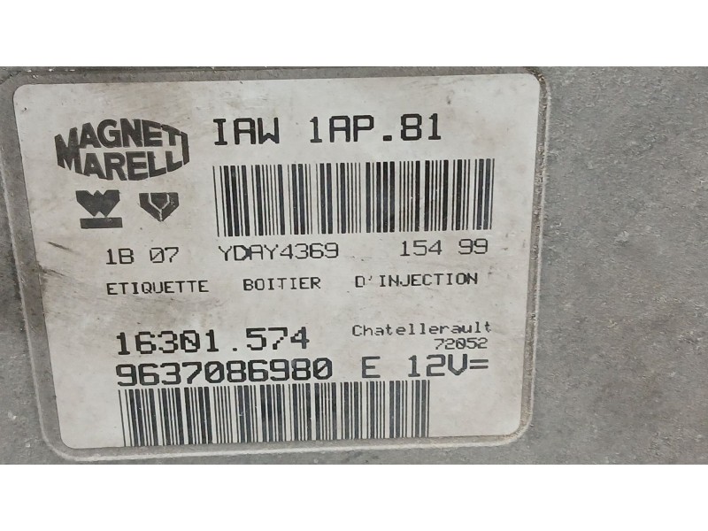 Recambio de centralita motor uce para peugeot 206 hatchback (2a/c) 1.4 i referencia OEM IAM 1929RF  