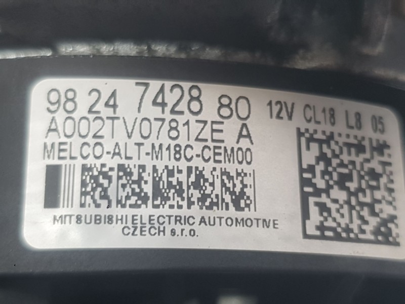 Recambio de alternador para citroën c4 spacetourer (3d_) 1.5 bluehdi 130 referencia OEM IAM 9824742880  