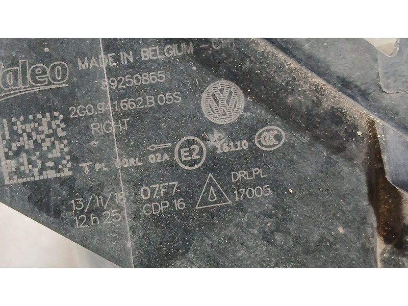Recambio de faro antiniebla derecho para volkswagen polo vi (aw1, bz1, ae1) 1.0 referencia OEM IAM   