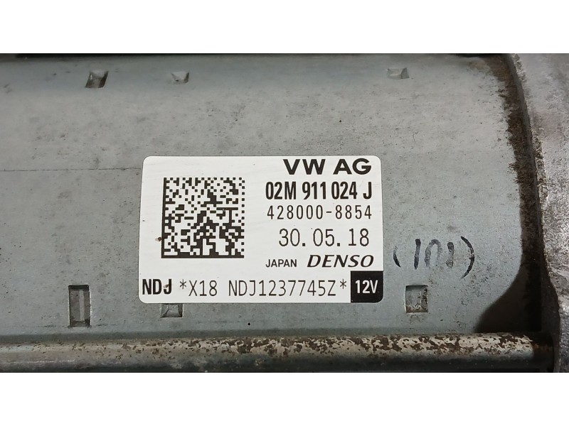Recambio de motor arranque para volkswagen polo vi (aw1, bz1, ae1) 1.0 referencia OEM IAM 02M911022FX 02M911024J 
