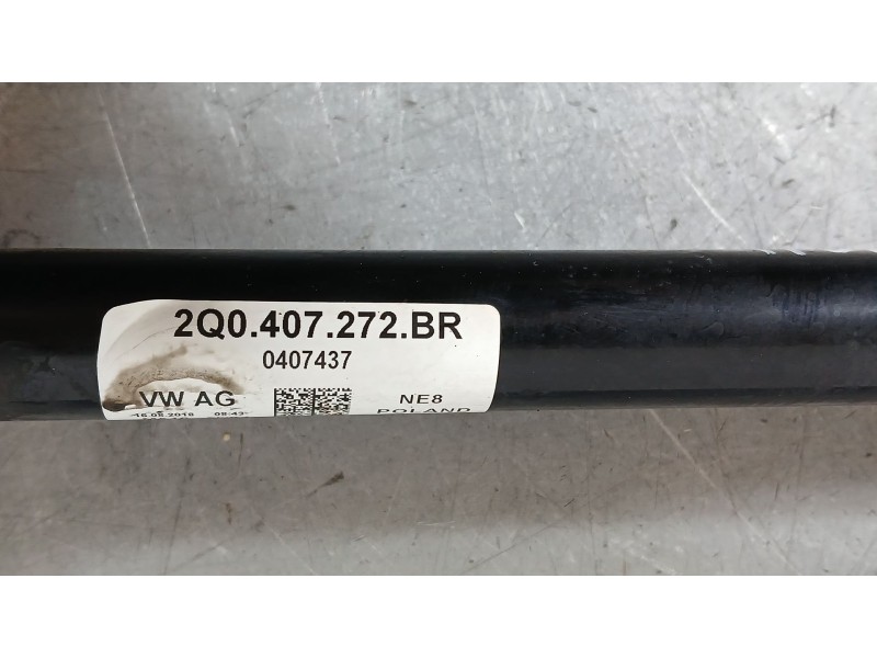 Recambio de transmision delantera derecha para volkswagen polo vi (aw1, bz1, ae1) 1.0 referencia OEM IAM 2Q0407272EF  