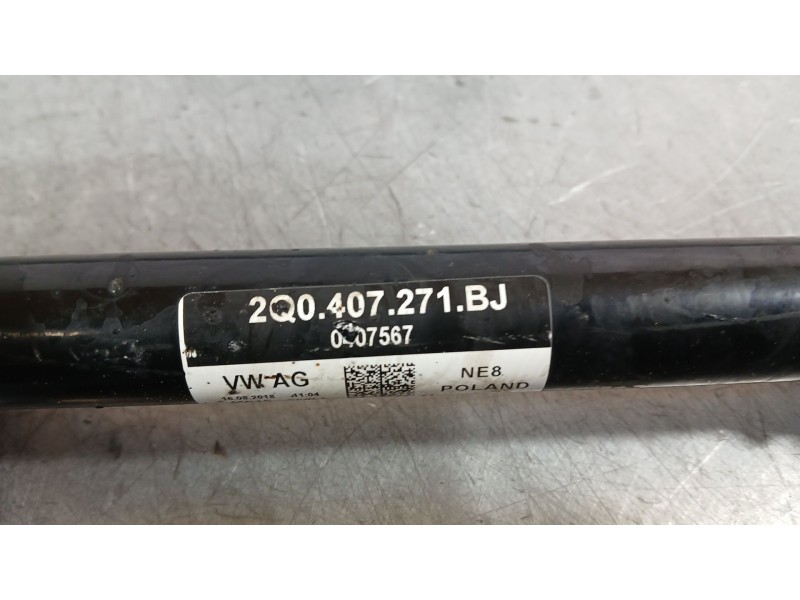 Recambio de transmision delantera izquierda para volkswagen polo vi (aw1, bz1, ae1) 1.0 referencia OEM IAM 2Q0407271DP  