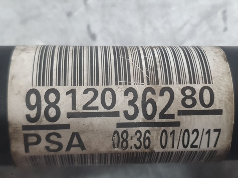Recambio de transmision delantera izquierda para citroën c-elysee (dd_) 1.6 bluehdi 100 referencia OEM IAM 9812036280 1613396280