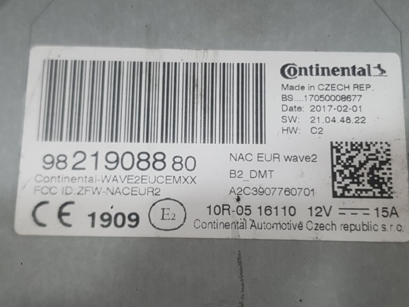 Recambio de sistema audio / radio para citroën c-elysee (dd_) 1.6 bluehdi 100 referencia OEM IAM   