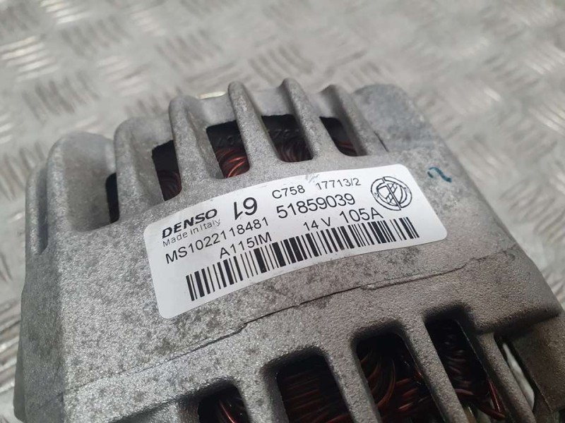 Recambio de alternador para fiat nuova 500 (150) lounge referencia OEM IAM 51859039 MS1022118481 DENSO