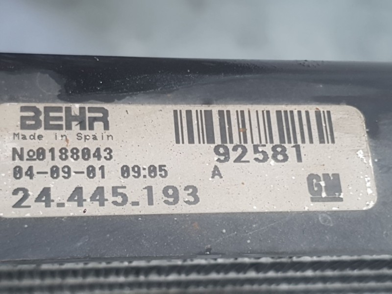 Recambio de condensador / radiador aire acondicionado para opel corsa c (x01) 1.7 dti (f08, f68) referencia OEM IAM 93175775  