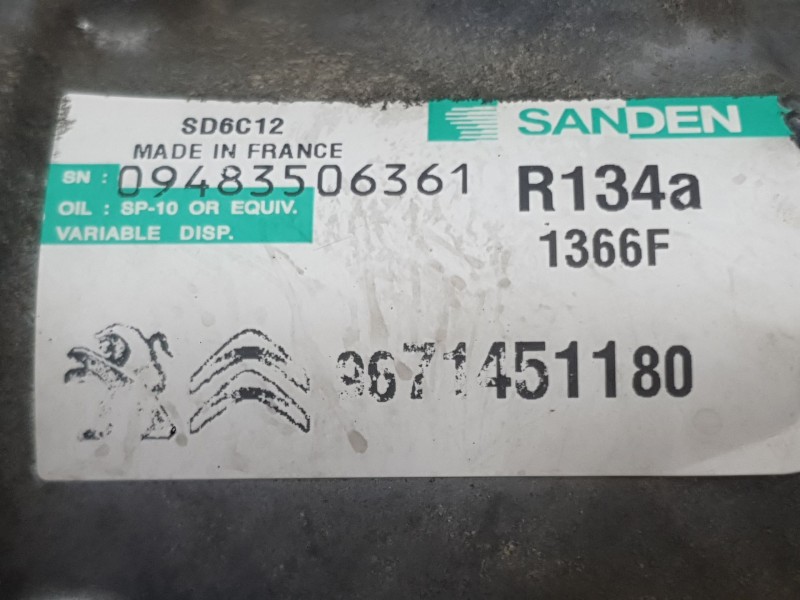 Recambio de compresor aire acondicionado para citroën ds5 2.0 hdi 165 referencia OEM IAM 1626267280  