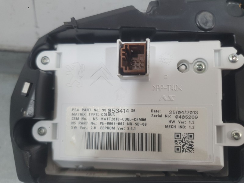 Recambio de cuadro instrumentos para citroën ds5 2.0 hdi 165 referencia OEM IAM 9674576880  