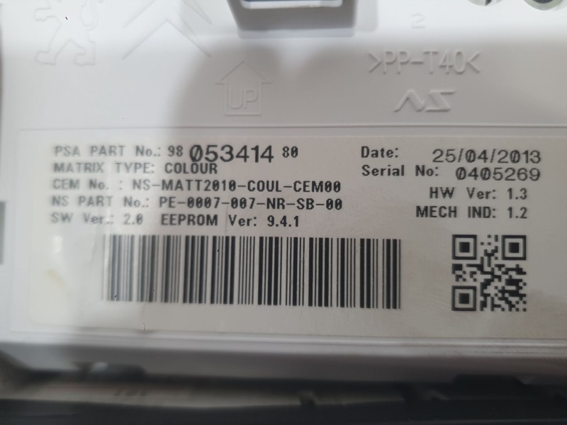 Recambio de cuadro instrumentos para citroën ds5 2.0 hdi 165 referencia OEM IAM 9674576880  