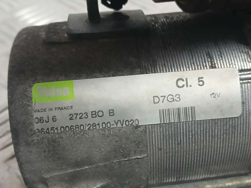 Recambio de motor arranque para citroën c4 berlina exclusive referencia OEM IAM 9645100680 D7G3 VALEO