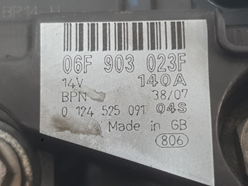 Recambio de alternador para audi tt (8j3/8j9) tfsi coupe referencia OEM IAM 06F903023F  