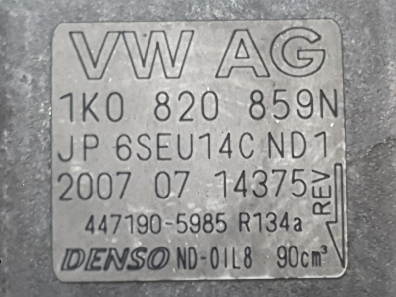 Recambio de compresor aire acondicionado para audi tt (8j3/8j9) tfsi coupe referencia OEM IAM 1K0820859T  