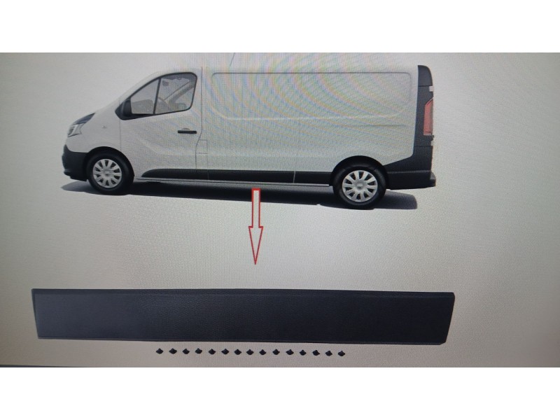 Recambio de moldura para fiat talento caja/chasis (296_) 1.6 d referencia OEM IAM 768556674R MOLDURA LATRAL CENTRAL IZQUIERDA 
