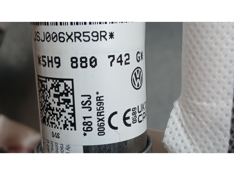 Recambio de airbag cortina delantero derecho para volkswagen golf viii variant (cg5, db5) 1.0 tsi referencia OEM IAM 5H9880742G 