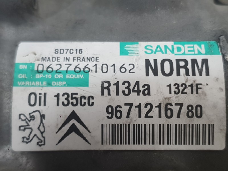 Recambio de compresor aire acondicionado para peugeot 508 i (8d_) 1.6 hdi referencia OEM IAM 9822826880 1671553680 