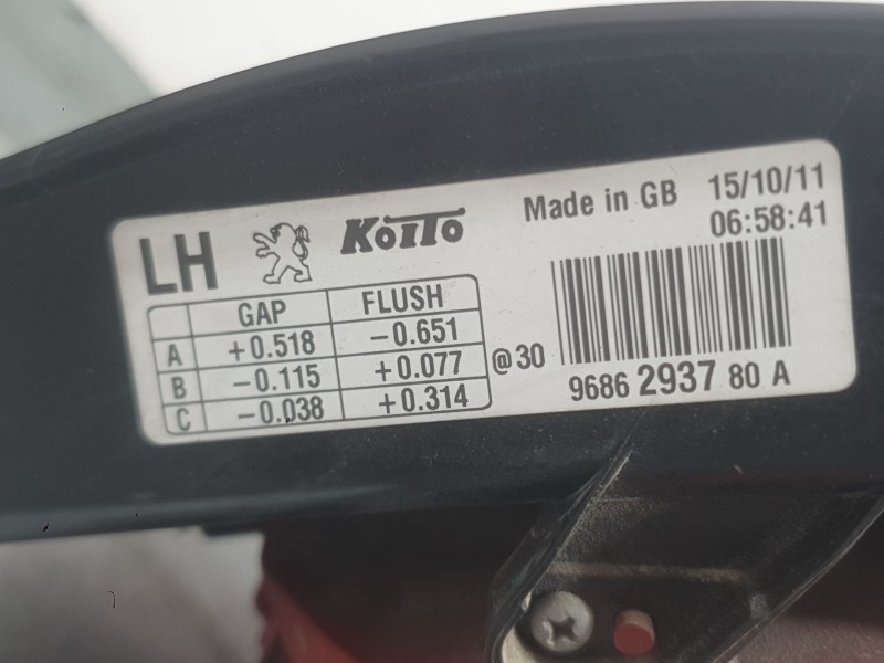 Recambio de piloto trasero izquierdo para peugeot 508 i (8d_) 1.6 hdi referencia OEM IAM 6350LL  