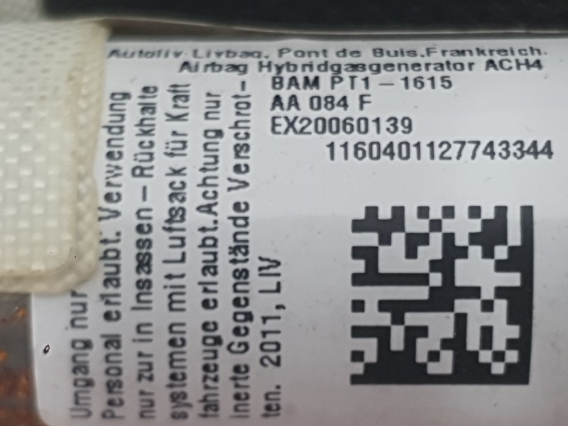 Recambio de airbag cortina delantero izquierdo para peugeot 508 i (8d_) 1.6 hdi referencia OEM IAM 8338GQ  