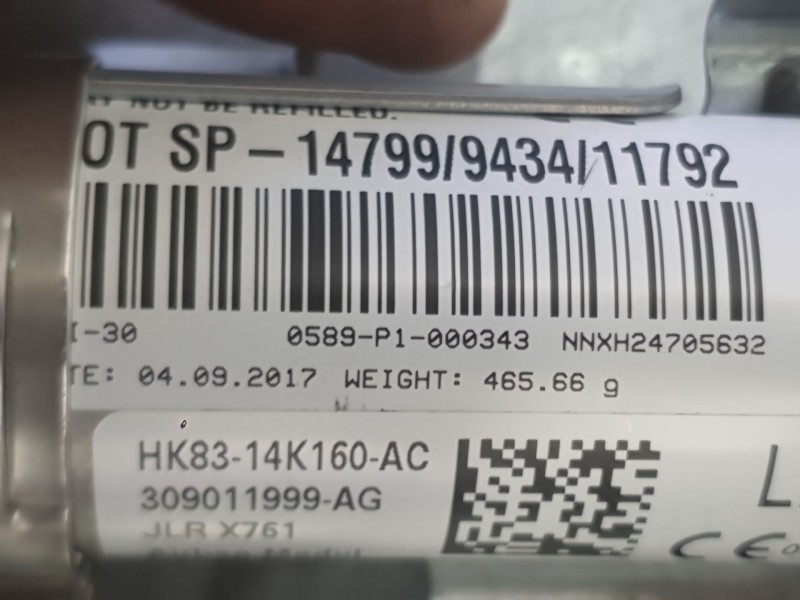 Recambio de airbag cortina delantero izquierdo para jaguar f-pace (x761) 2.0 td4 awd referencia OEM IAM T4A18149  