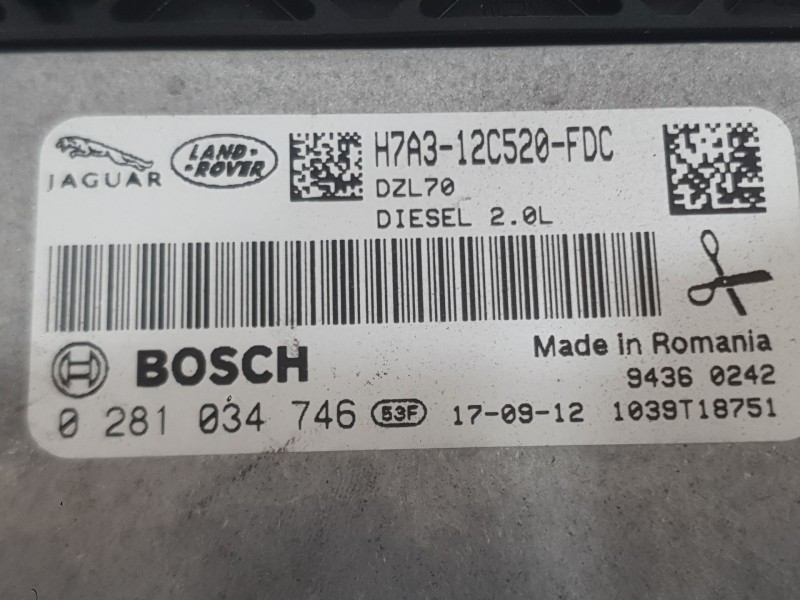 Recambio de centralita motor uce para jaguar f-pace (x761) 2.0 td4 awd referencia OEM IAM   
