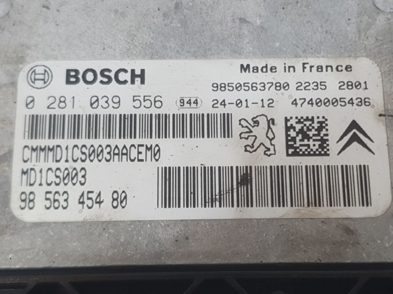 Recambio de centralita motor uce para citroën jumpy iii furgoneta (v_) 1.5 bluehdi 120 referencia OEM IAM   