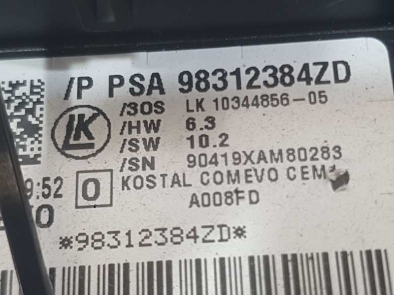 Recambio de mando luces y limpia para citroën jumpy iii furgoneta (v_) 1.5 bluehdi 120 referencia OEM IAM 98093077ZD  