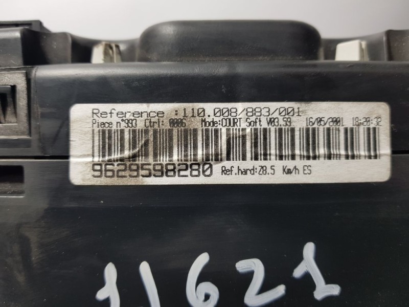 Recambio de cuadro instrumentos para peugeot 607 (s1) pack referencia OEM IAM 9629598280 110008883001 VDO