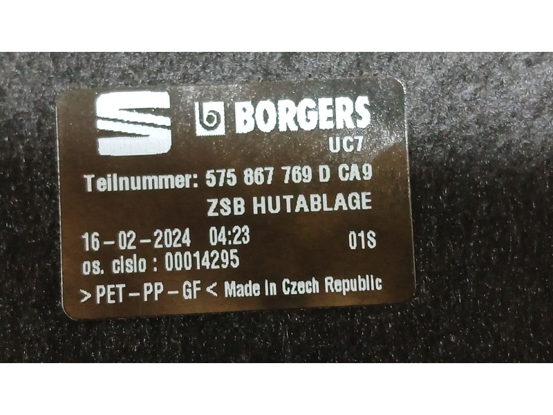Recambio de bandeja trasera para seat ateca (kh7, khp) 2.0 tdi fr referencia OEM IAM 575867769D BORGES 
